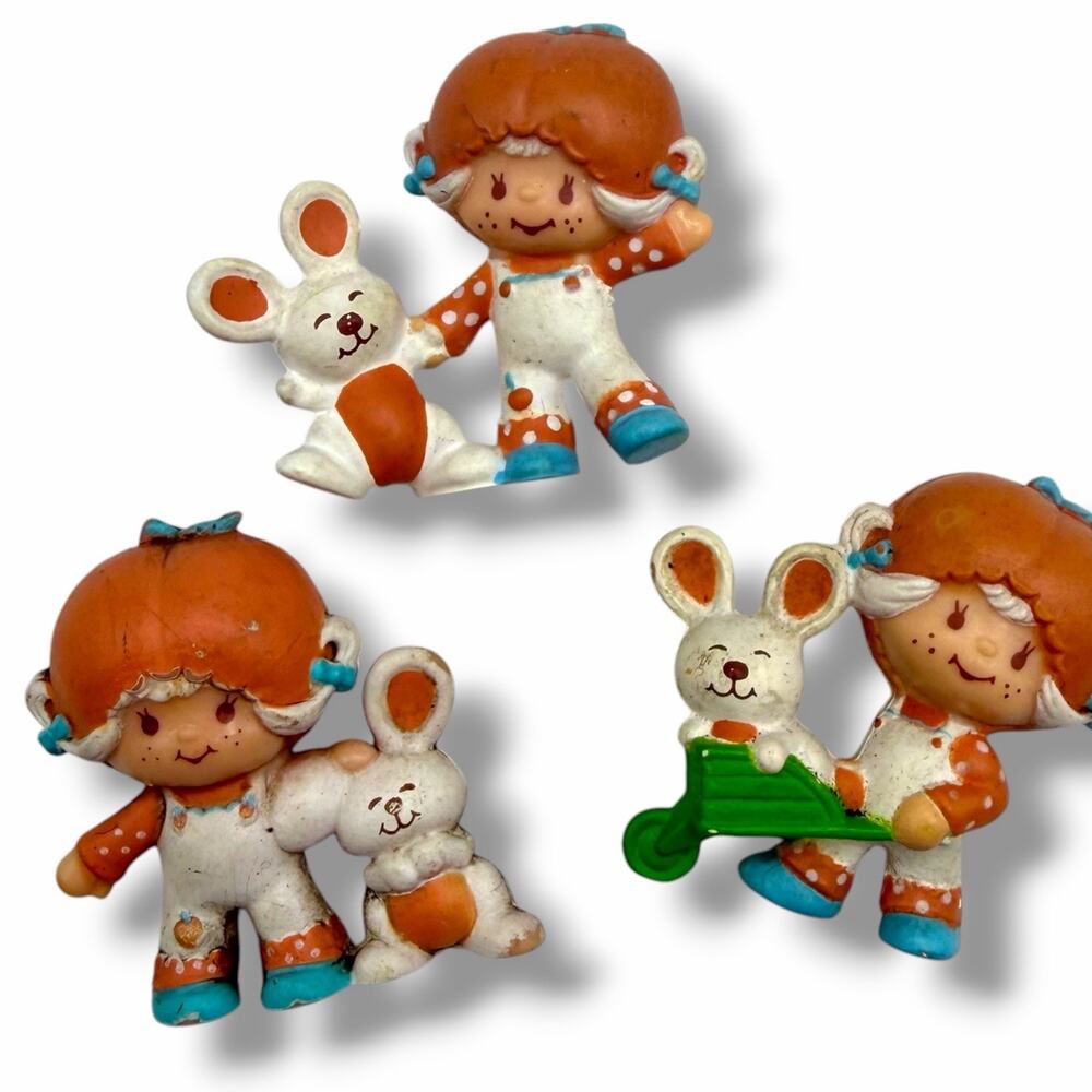 Vintage PVC Strawberry Shortcake Miniatures Figures Lot 80s